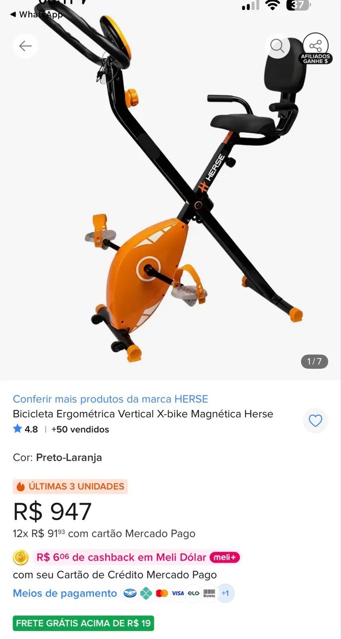 Bicicleta Hergometrica