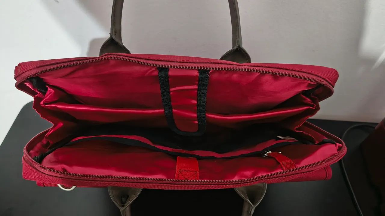 Bolsa para notebook Leadership vermelha - Foto 3