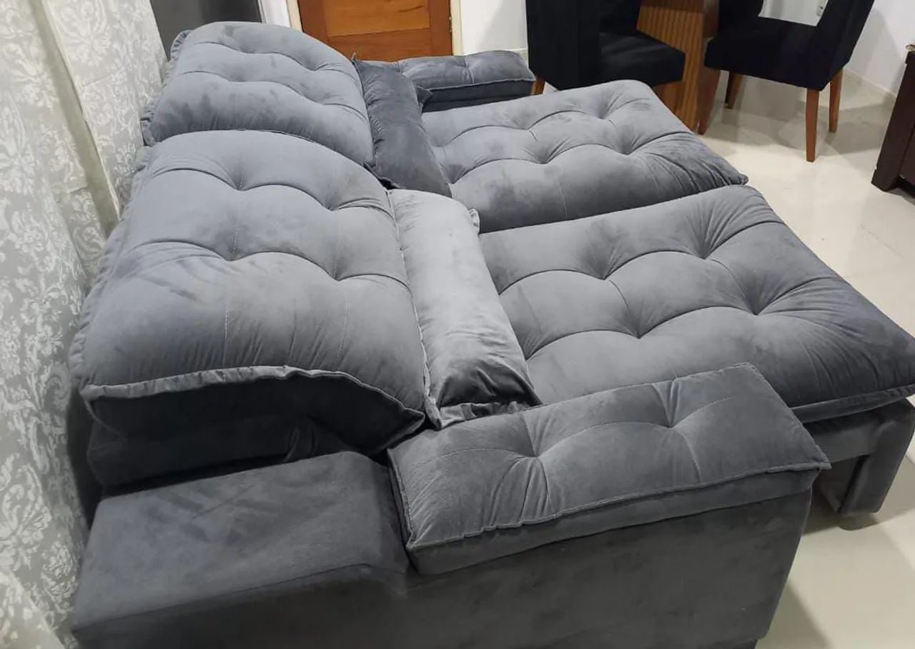 Sofás retrátil e reclinável com pillow top  - Foto 4
