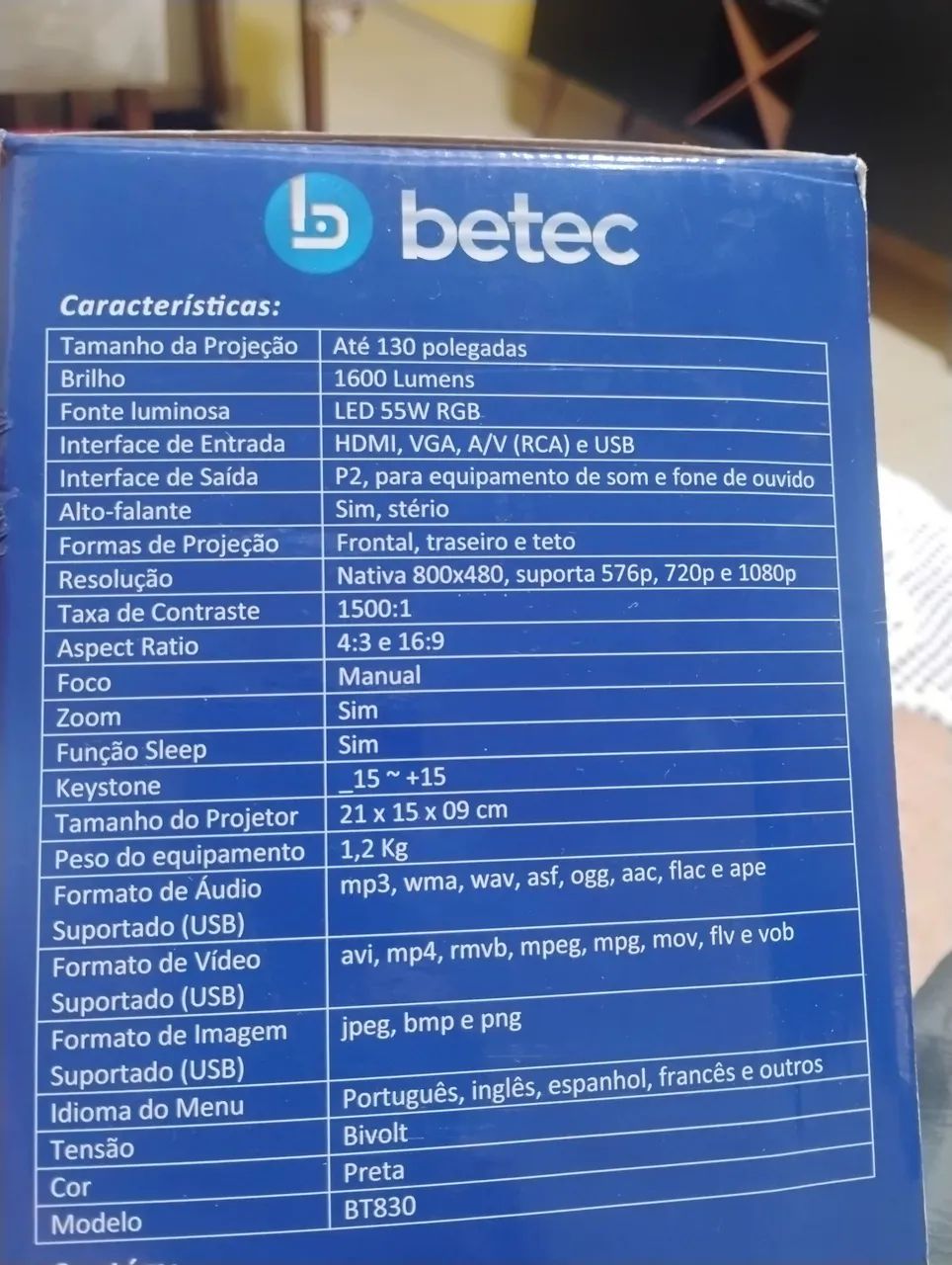 Mini projetor led Betec  - Foto 2