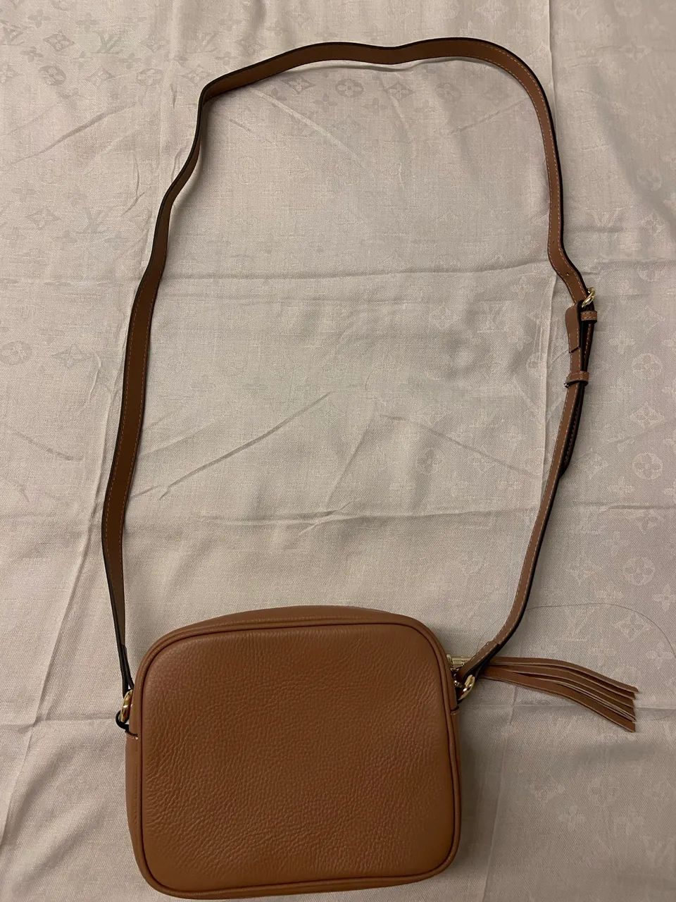 Bolsa Prada nylon preta com alças dupla de couro  - Foto 5