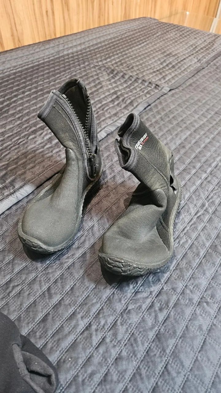 Bota de Neoprene para Mergulho Scubapro com Zíper - Tamanho XS (35-37)
