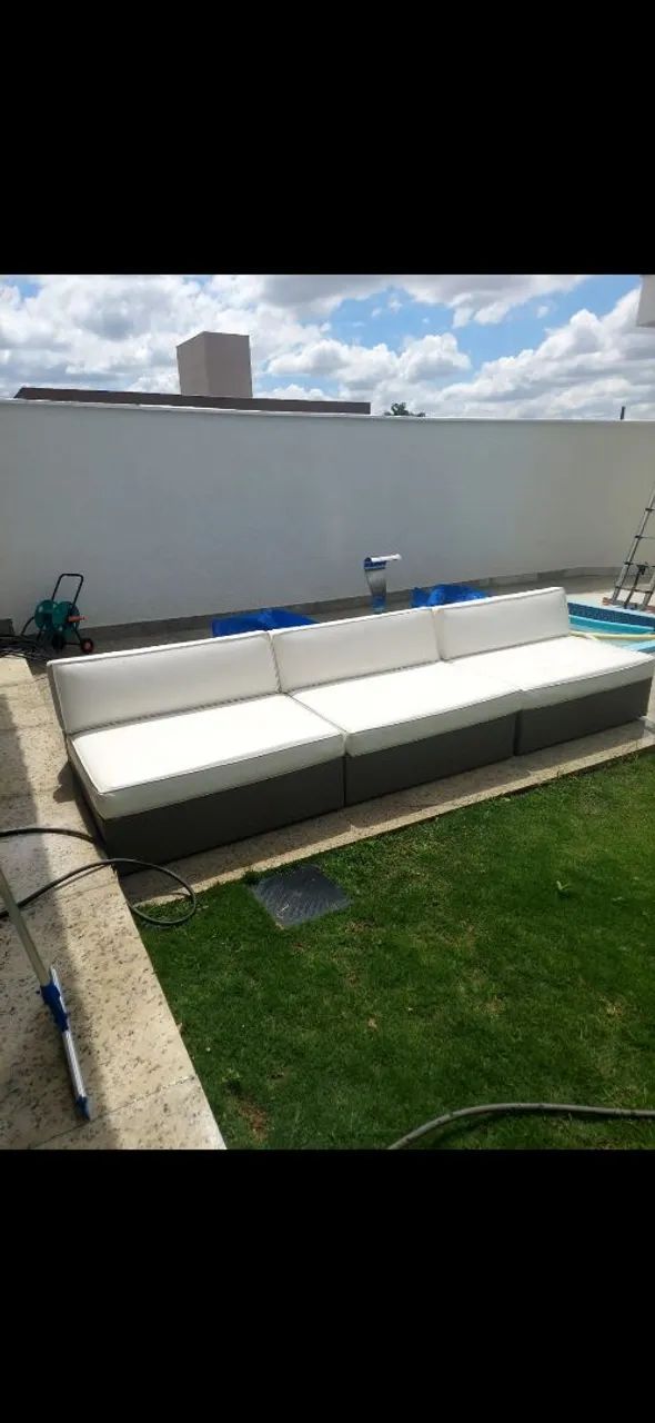 Sofa área Externa , sala de estar piscina e pergolado - Foto 2