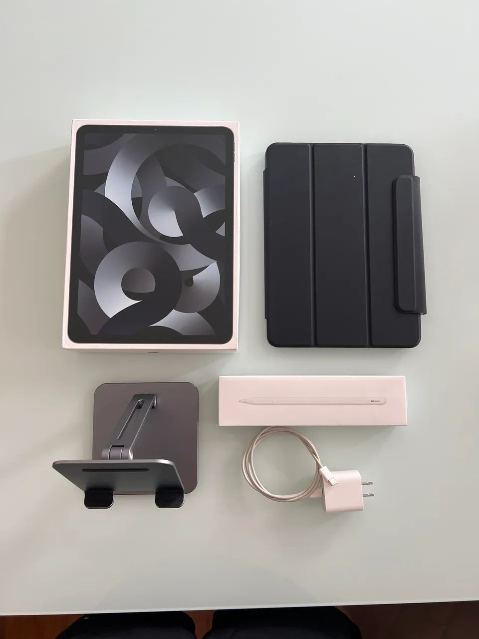 iPad Air 5 M1 64GB Space Gray + Apple Pencil 2 + Kit Acessórios