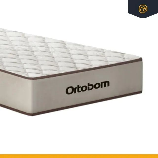 Colchão Solteiro Premium Ortobom + Base Baú Solteiro Suede Marrom - Foto 2