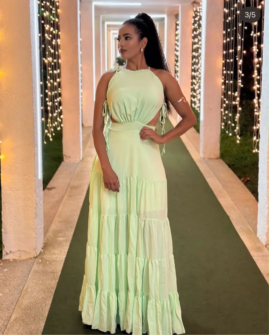 Vestido casamento verde menta  - Foto 2