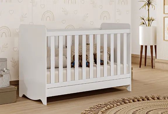 Berço Cama Americano Ben, 100% MDF - Peroba - Foto 2