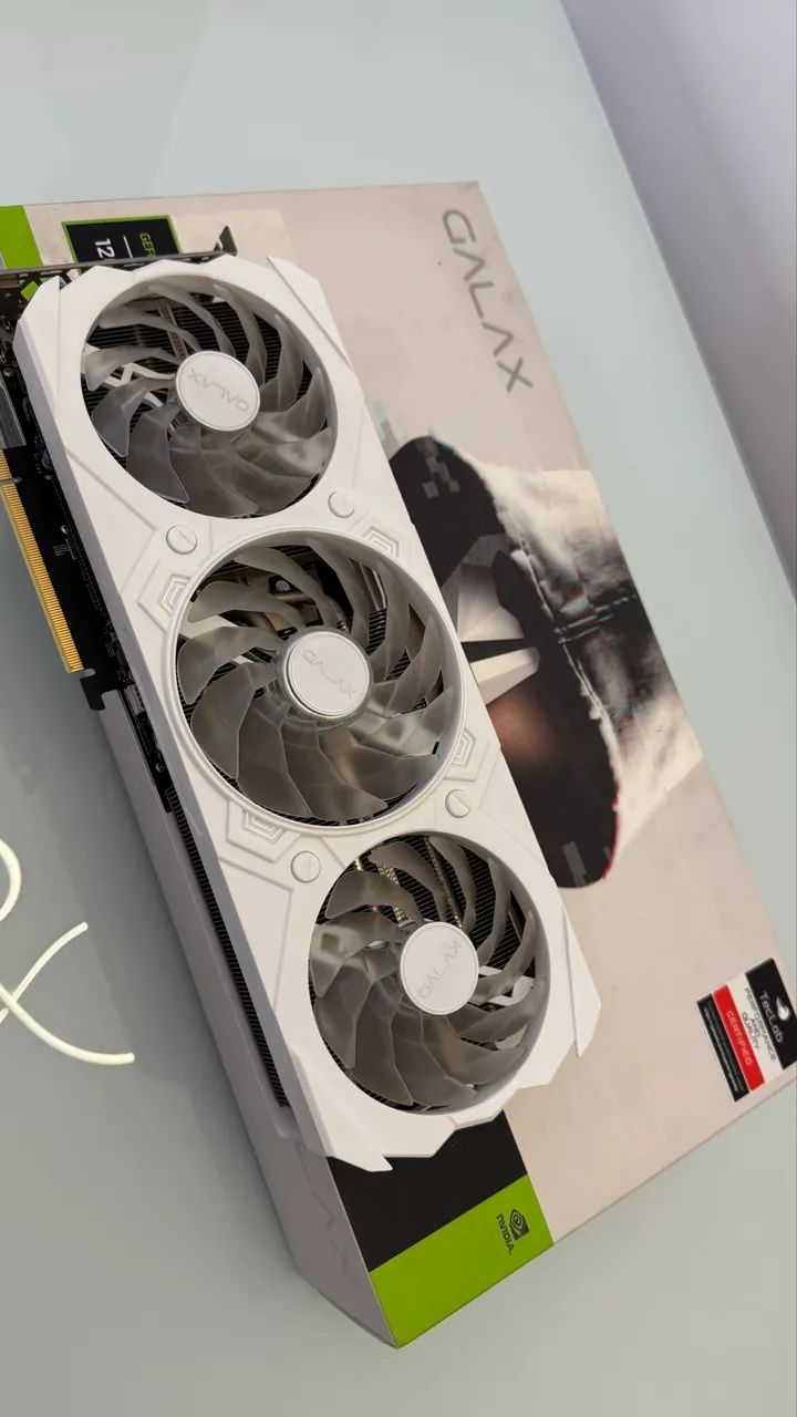 Placa de Vídeo NVIDIA RTX 4070 12GB Galax White - Foto 4