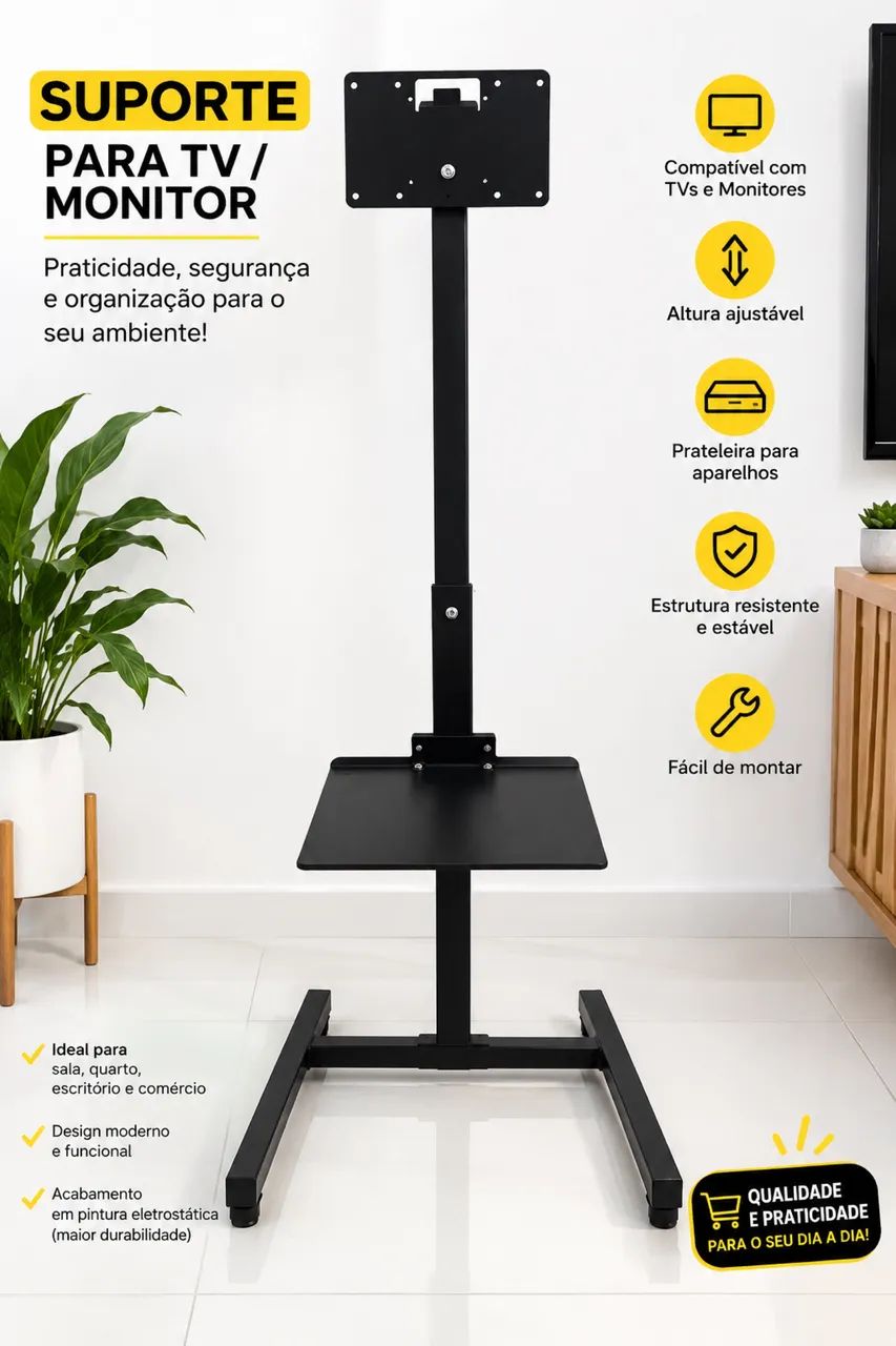 Suporte de televisão móvel  - Foto 2