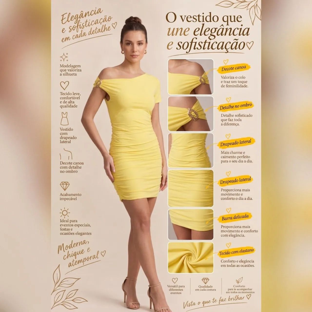 Vestido Árion Gold - Foto 2
