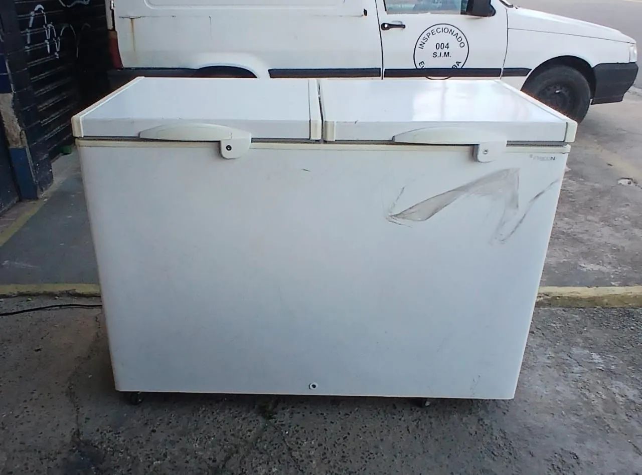 freezer horizontal fricon 411 litros 127V novo 
