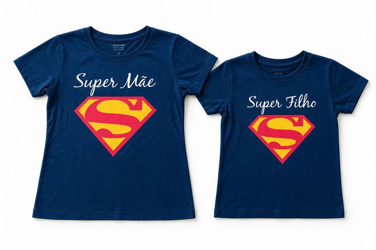 Camisas mãe e filho 15 reais as duas
