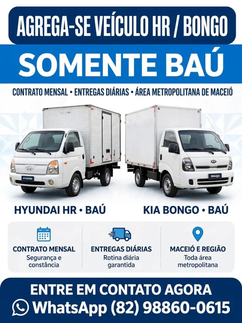 Agrega-se HR/Bongo ou semelhantes