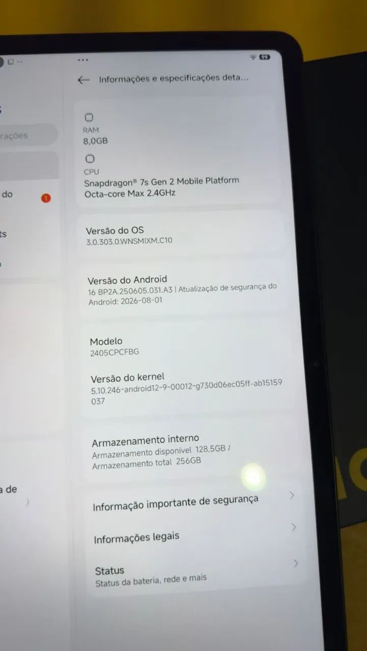 Tablet Poco Pad em perfeito estado - Foto 5