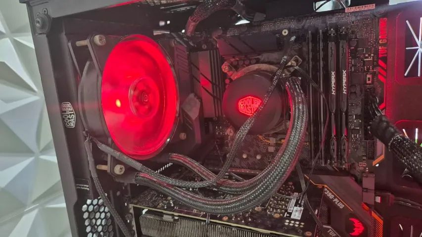 Processador intel I5-9600KF 9ª geração com Watercooler coolermaster 120mm - Foto 4