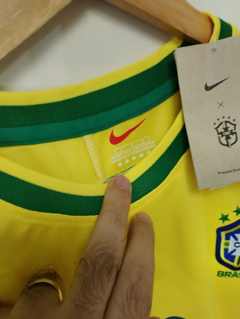 Camisa Brasil 1998 Ronaldo 9  - Foto 4