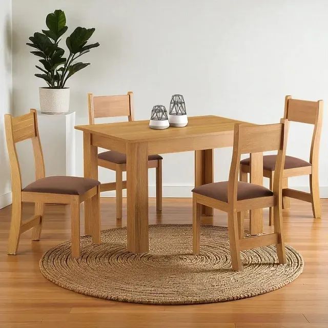 Mesa de Jantar Palace com Cadeiras Brisa Bombom (Entrega Grátis)