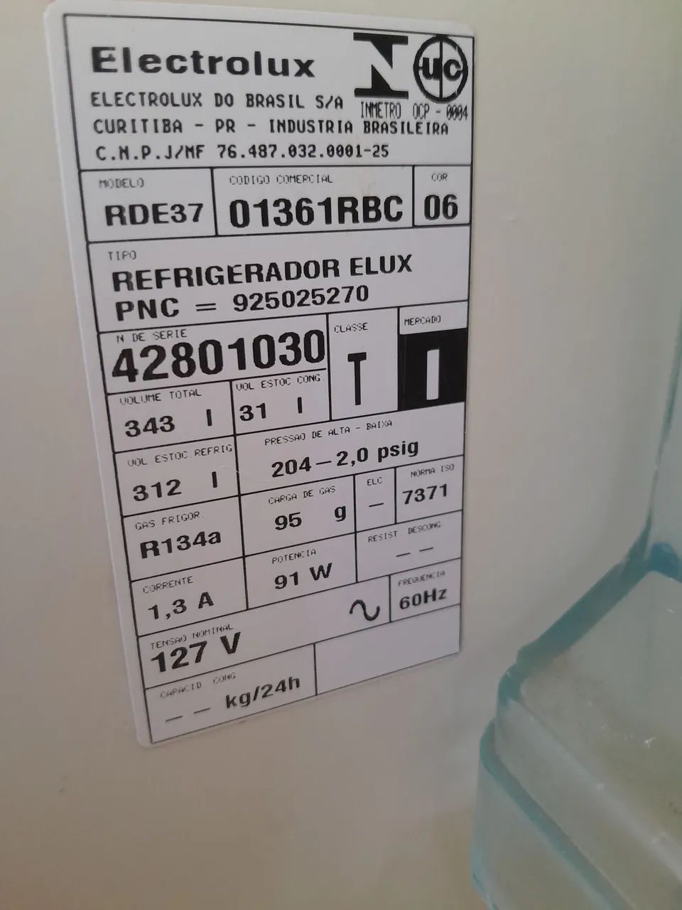Geladeira funcionando perfeitamente 