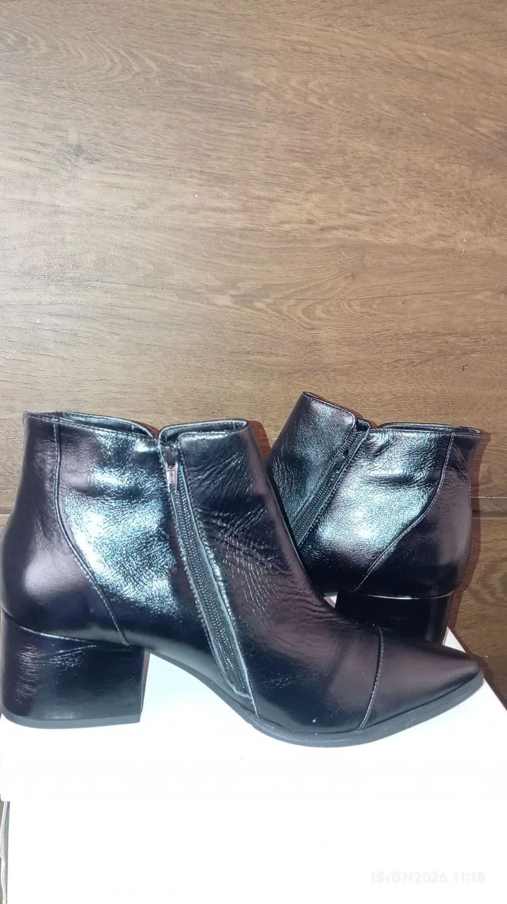 Bota de couro legítimo NOVA n°39 - Foto 3