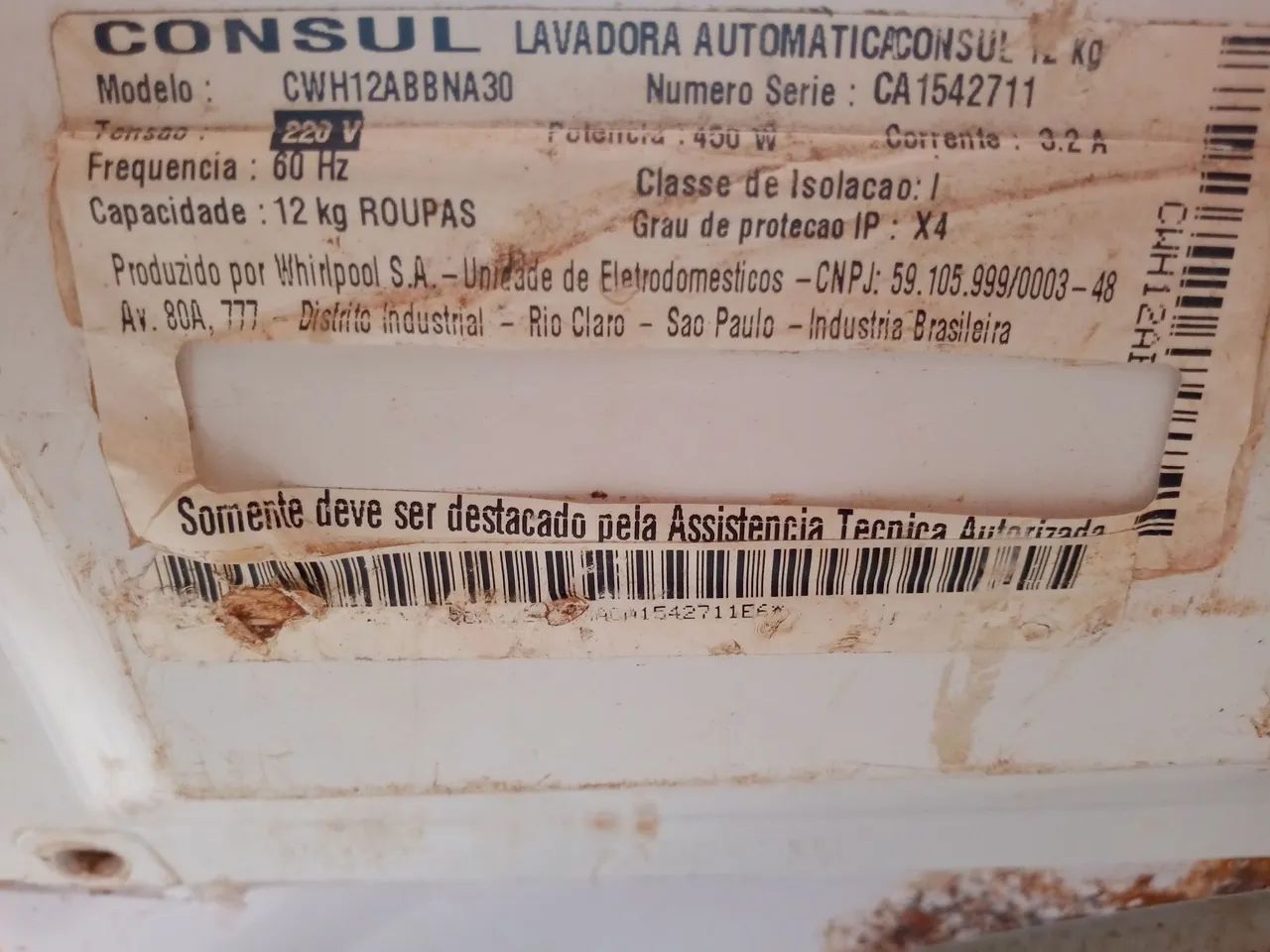 Lavadora Consul 12 kg 