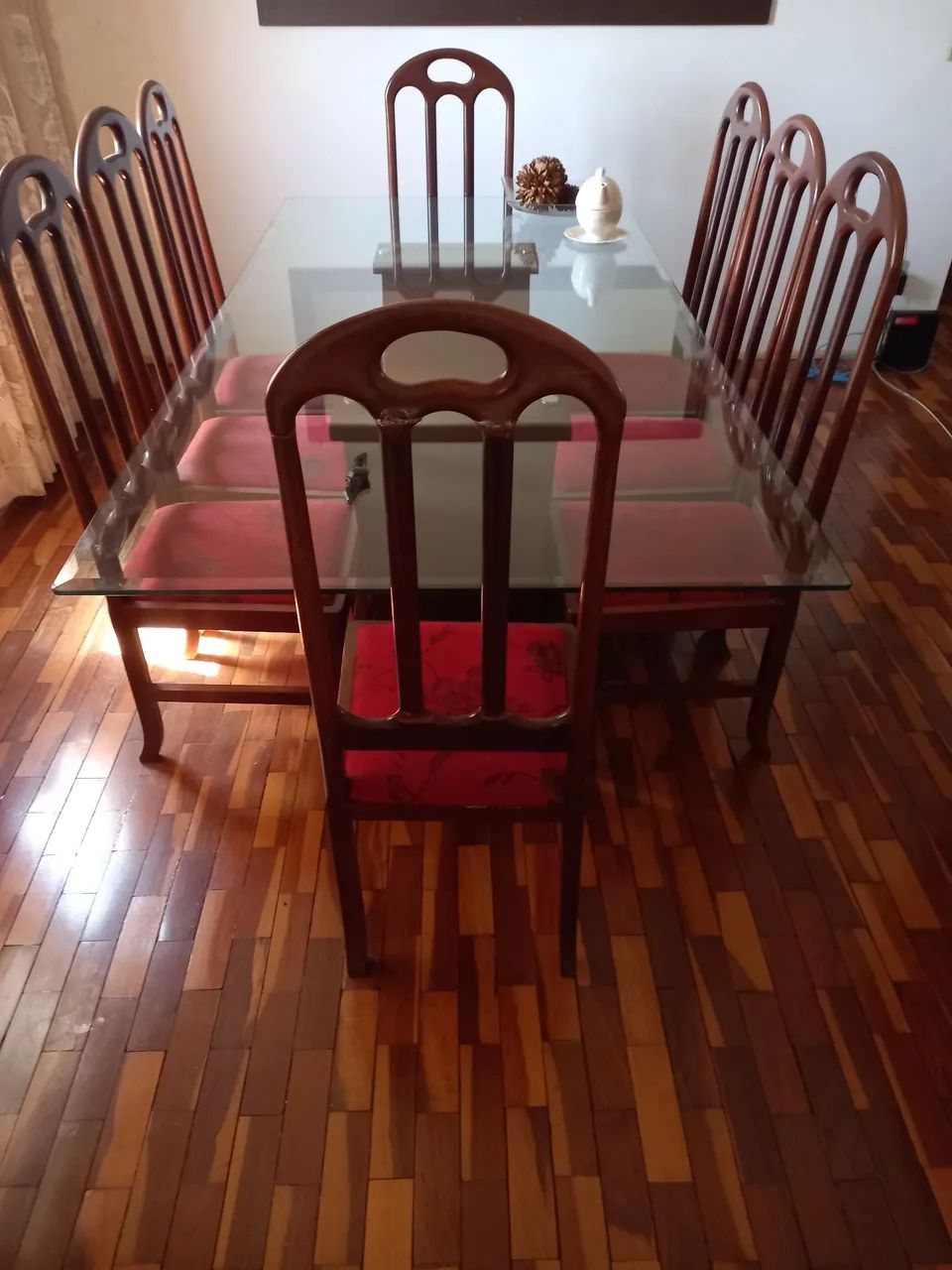 Mesa de vidro 8 lugares  - Foto 3