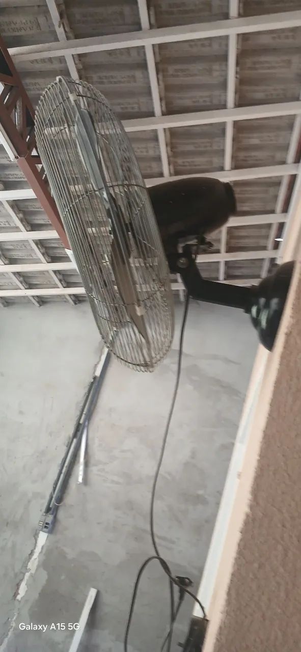 Ventilador de parede preto  - Foto 2