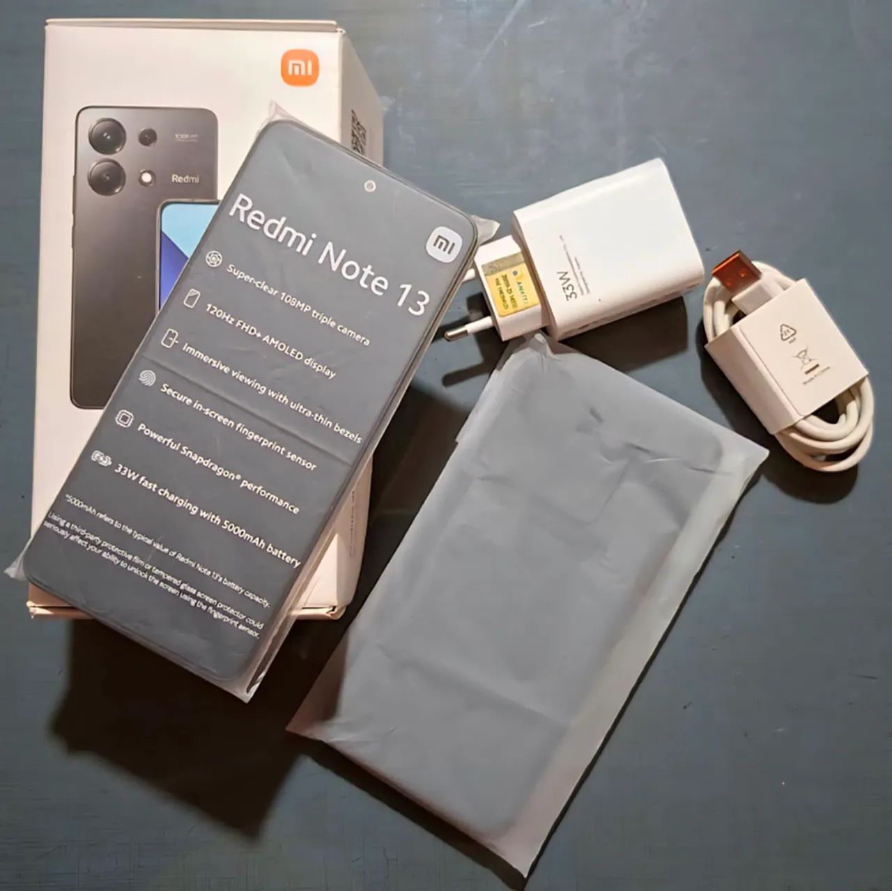Redmi note 13 5G completo 256gb com caixa e acessórios 