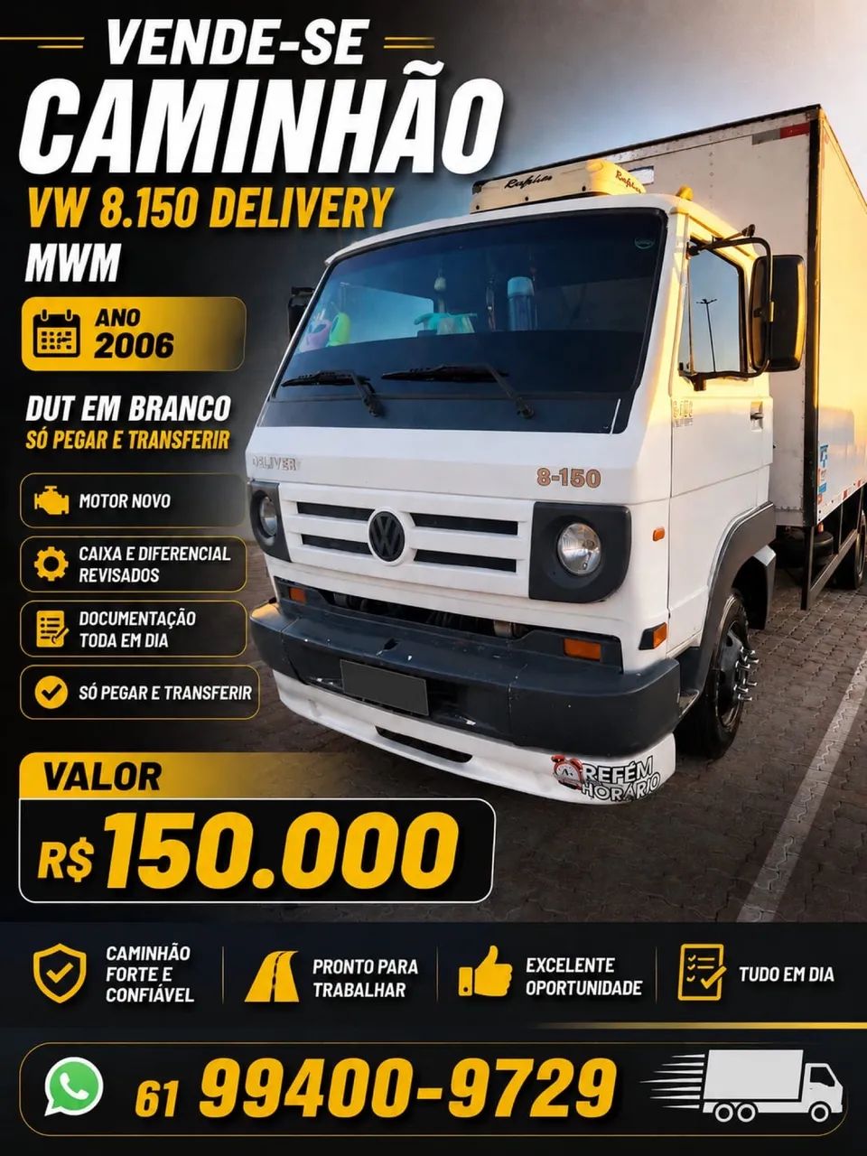Caminhão delivery 8.150 