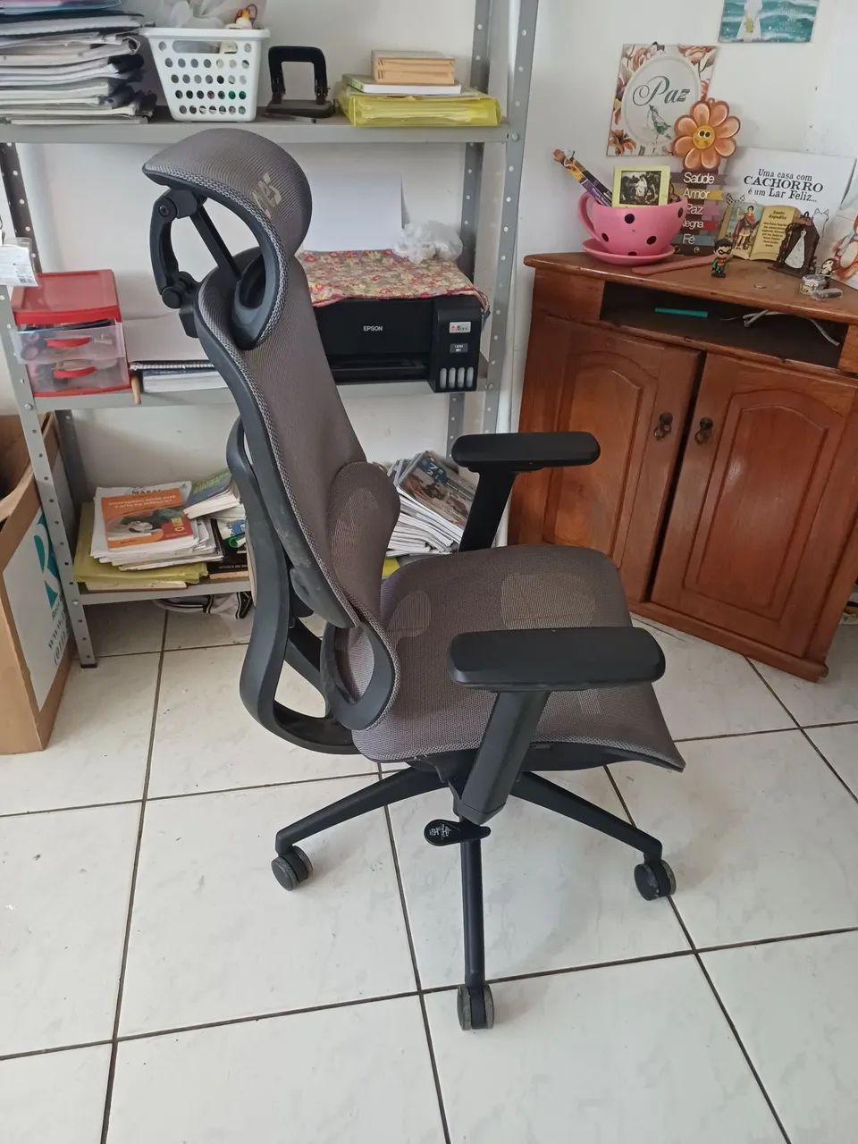 Cadeira Ergonômica PCyes Ms5 Cinza - Foto 2