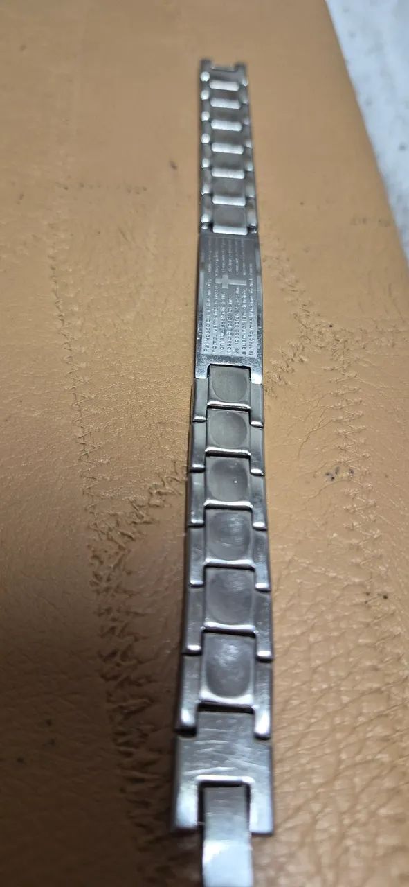 Pulseira em aço cirurgico com oração do pai nosso que estais no céu santificado seja vosso - Foto 2
