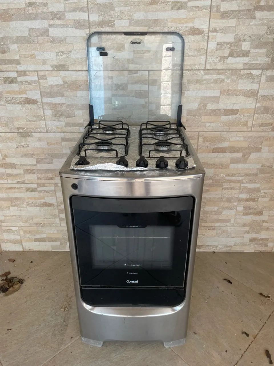 fogao consul com 4 bocas inos e acendimento automatico
