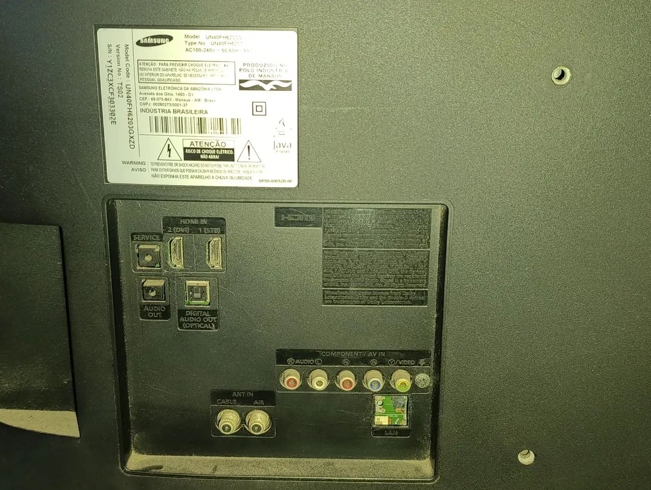 TV Samsung LED 40" - Para Conserto ou Retirada de Peças - Foto 2