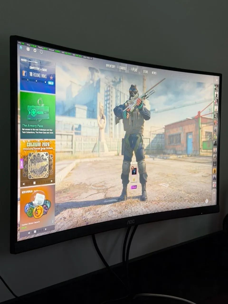 Monitor AOC 27" Curvo 240hz Full HD - Foto 2