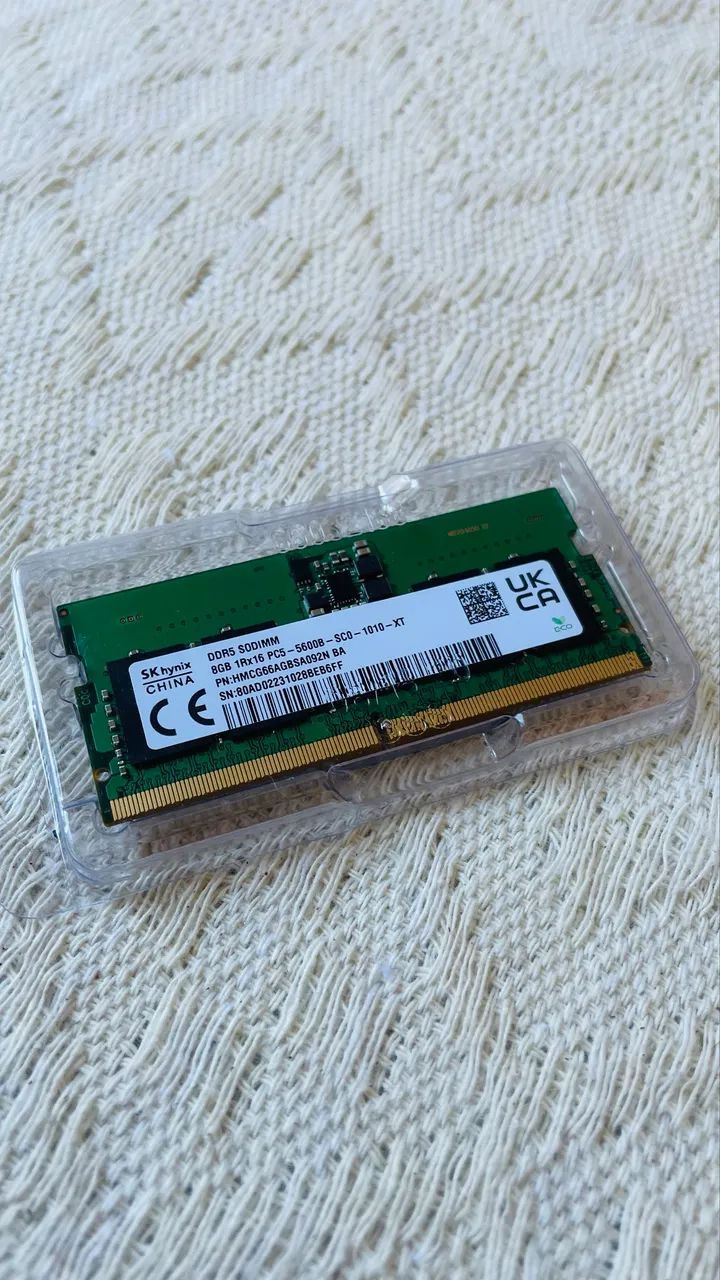 Memória ram notebook ddr5 5600mhz 8gb - Foto 2