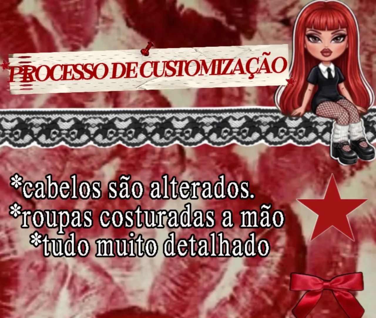 Boncas Bratz customizadas  - Foto 3