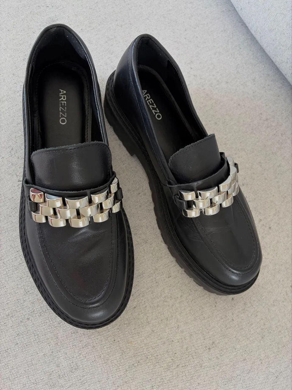 Mocassim Preto Couro - 36 - Foto 3