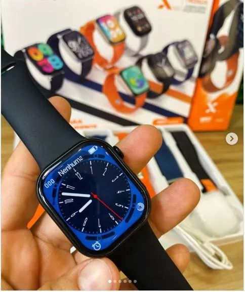 Relógio Smartwatch W97 Pro Max 7 Pulseiras - Foto 4
