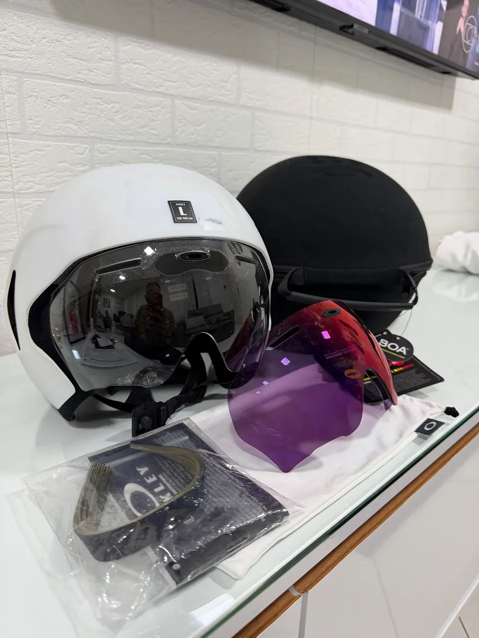 Capacete Oakley aro 7 - Foto 2