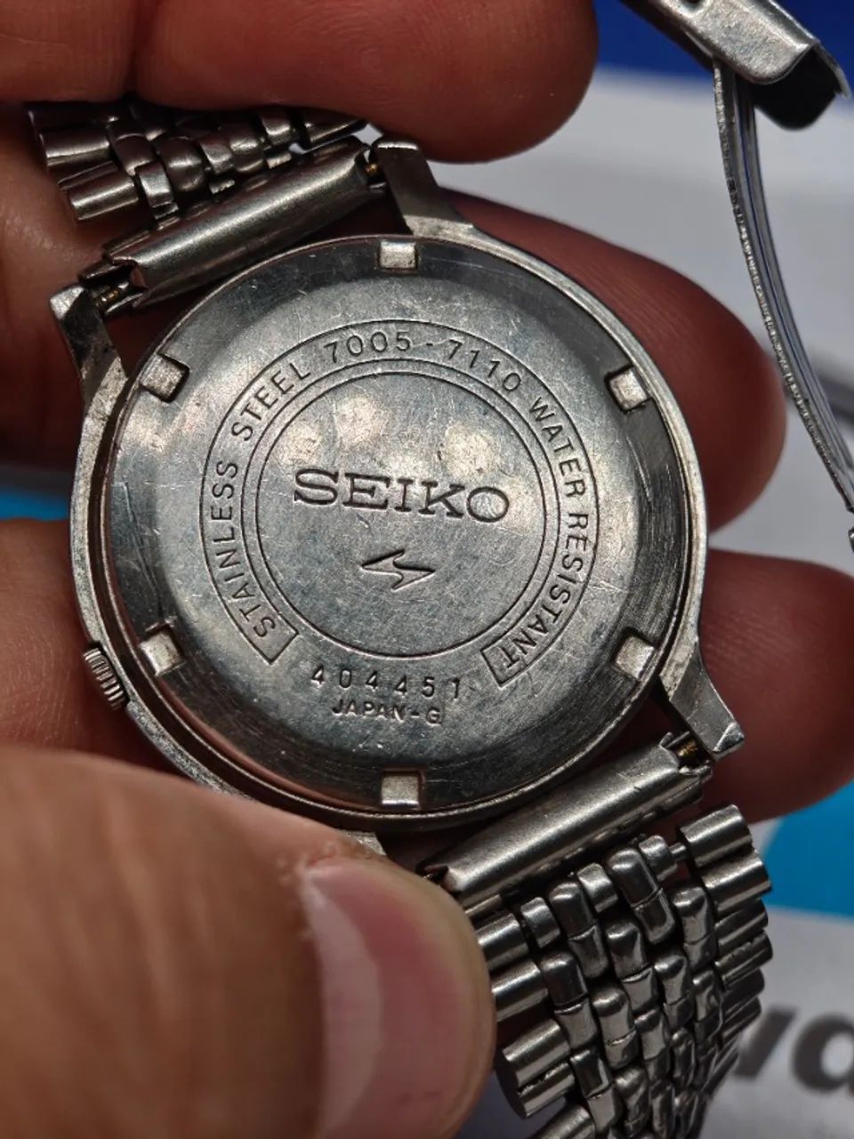 RELOGIO SEIKO 7009 PULSEIRA GRÃO DE ARROZ  - Foto 3