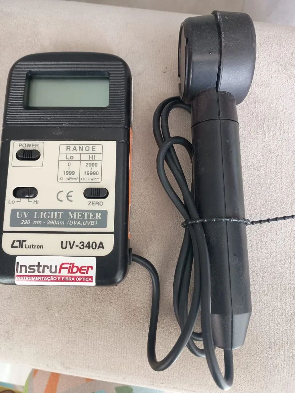 MEDIDOR DE LUZ ULTRAVIOLETA UVA E UVB - MOD. UV-340A . 290 a 390 nm