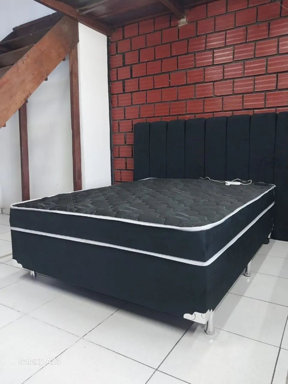 CAMA BOX D33 + MASSAGEADOR 4Pontos QUEEN - Foto 3