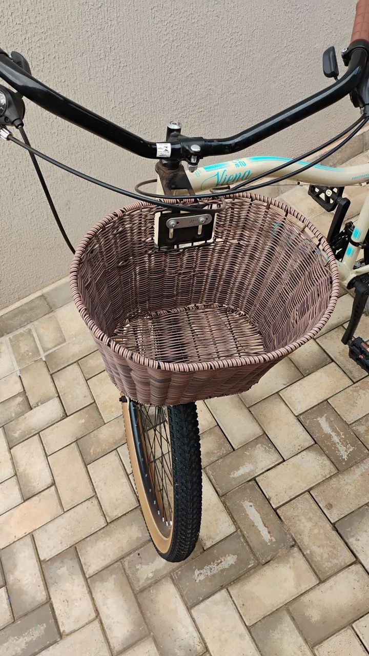 Bicicleta Vintage Com Cesto  - Foto 3