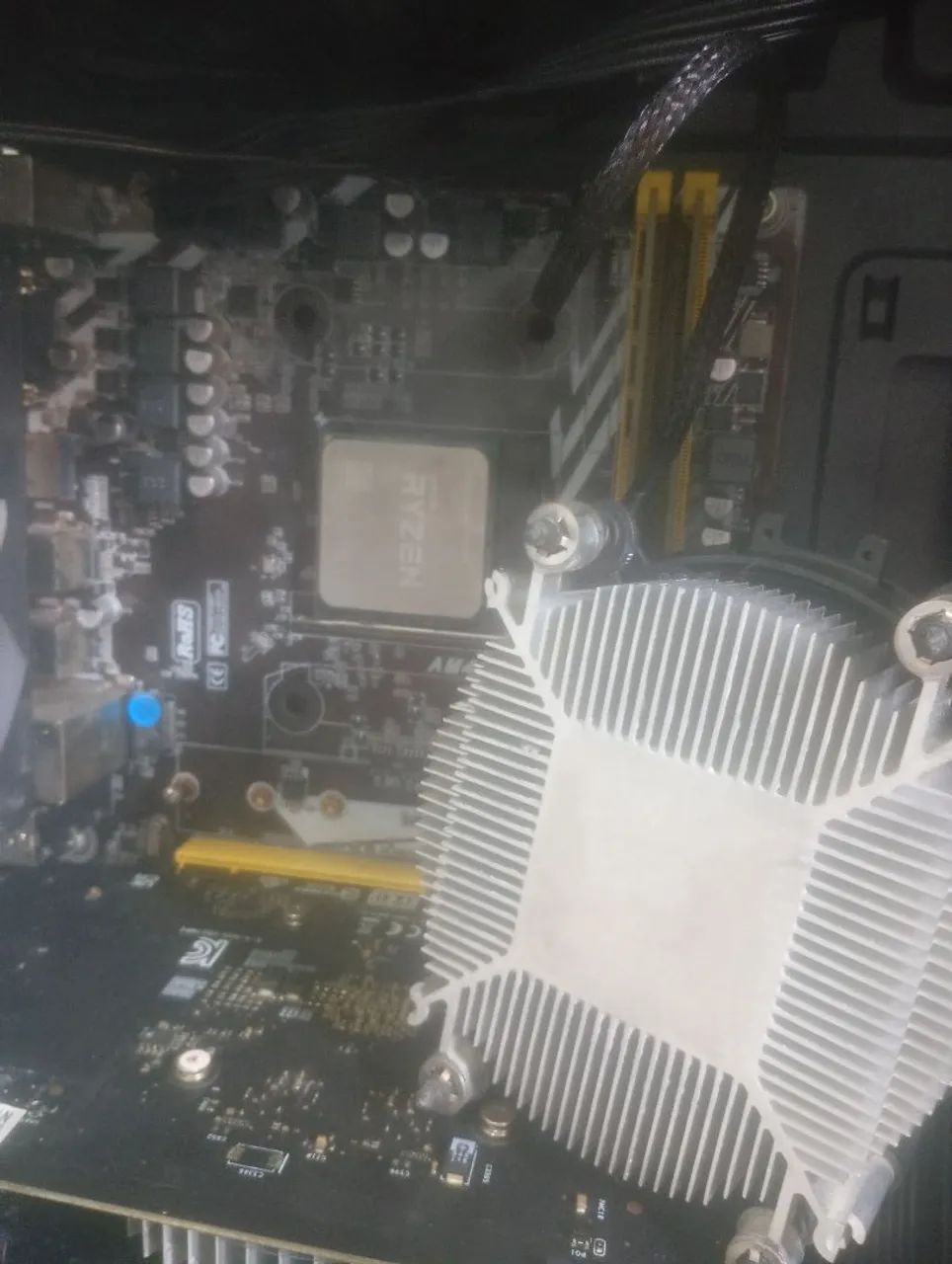 Kit placa mãe e processador 