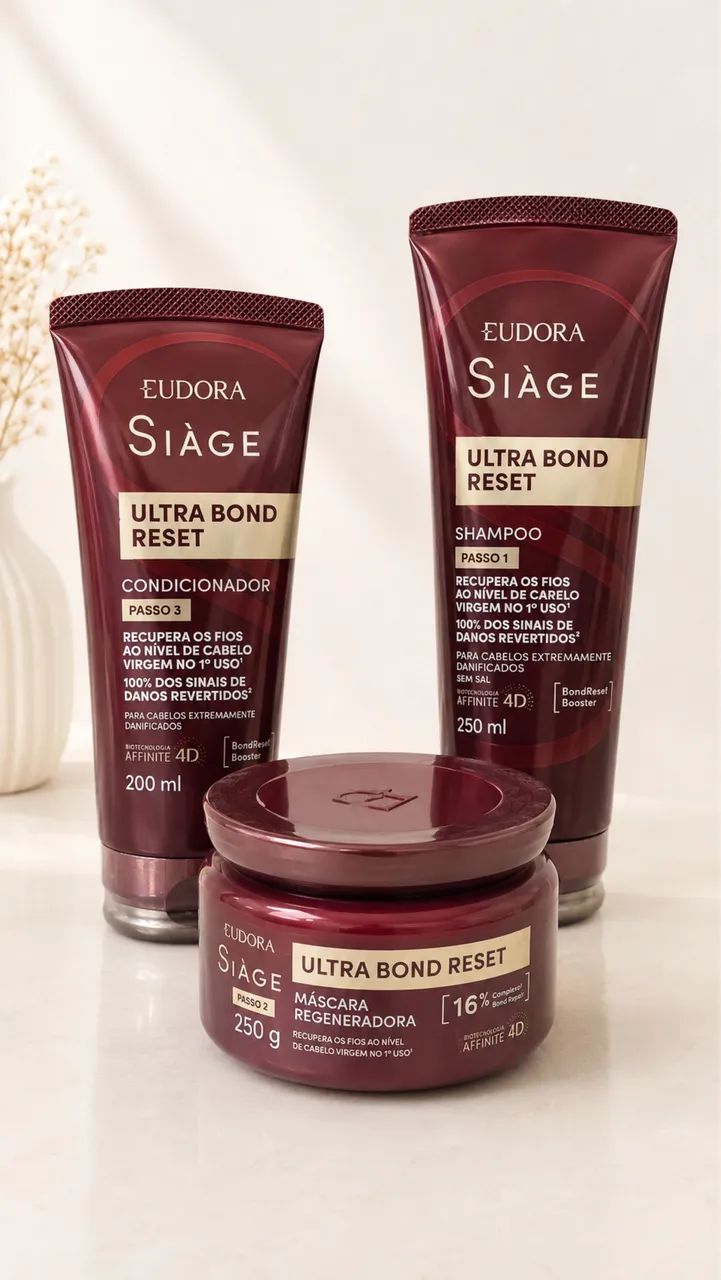 Kit Eudora Siàge ultra bond reset reconstrução 