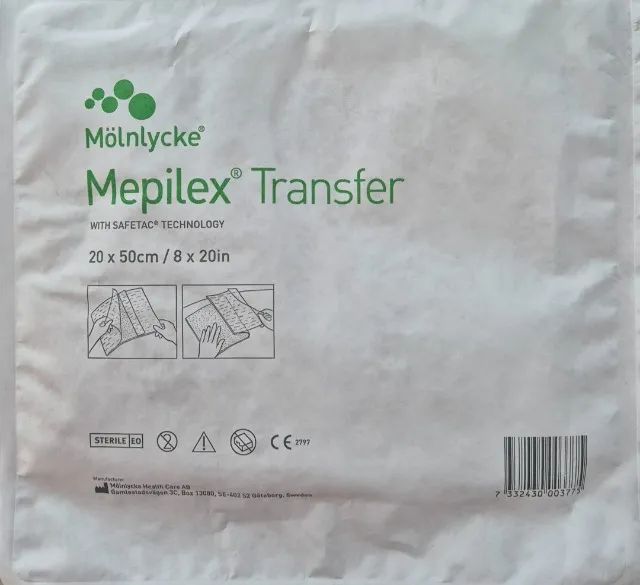 Curativo Mepilex Transfer 20x50cm Molnlycke1 Unidade - Foto 4