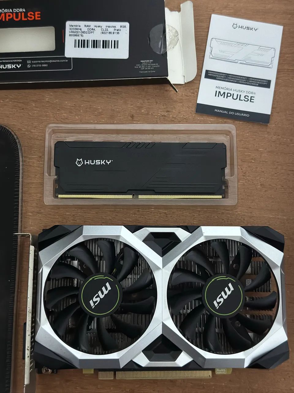 Placa de vídeo e memória ram ddr4 - Foto 2