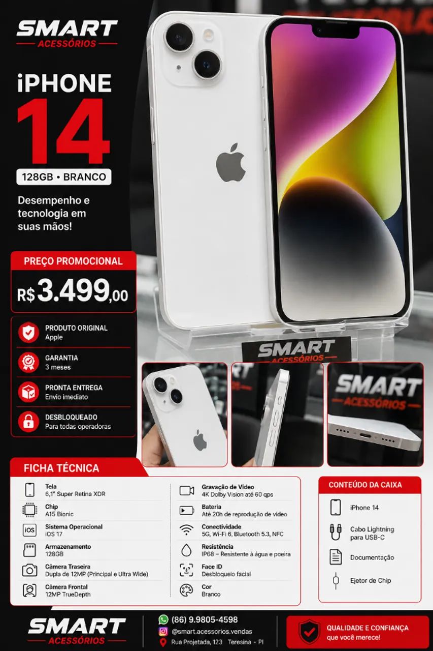 Iphone 14 - 128 GB - Celulares e Smartphones - Esplanada, Teresina