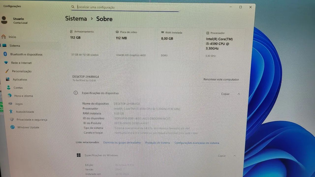 COMPUTADOR DESKTOP - INTEL CORE i5 - 8 GB RAM - Foto 5