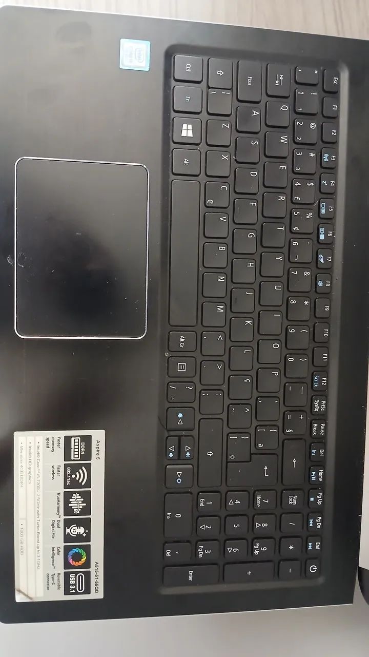 Notebook Acer com defeito na tela - Foto 4