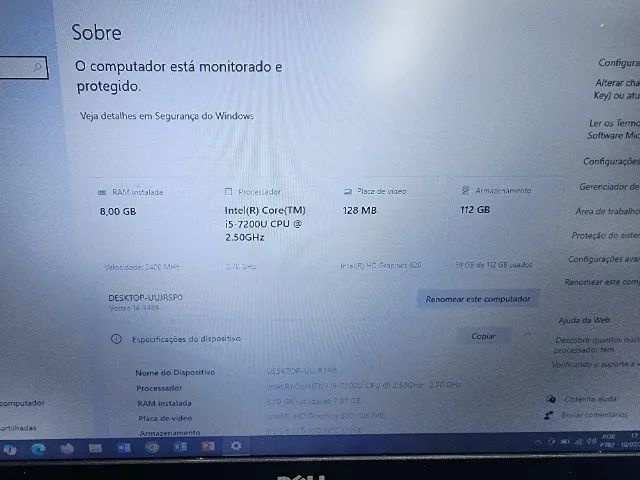 Notebook Dell Vostro 3468 Core i5 8gb com SSD - Foto 3